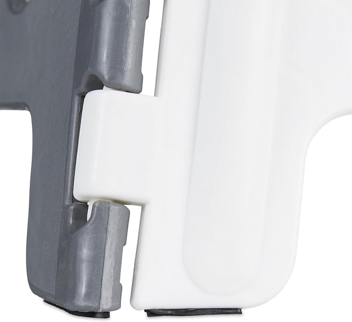 4 x Tritthocker XL klappbar, einstufiger Klapphocker mit Griff, bis 120 kg, Kunststoff, 39,5 x 38,5