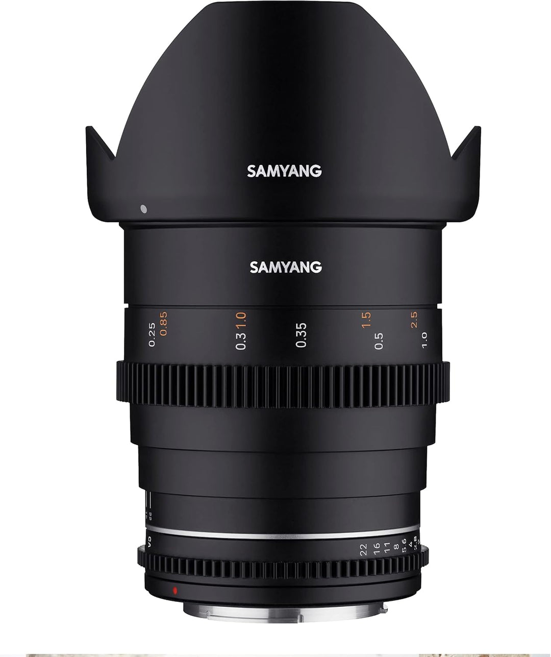 Samyang MF 24mm T1,5 VDSLR MK2 Canon RF – lichtstarkes T1,5 Weitwinkel Cine- und Video Objektiv für