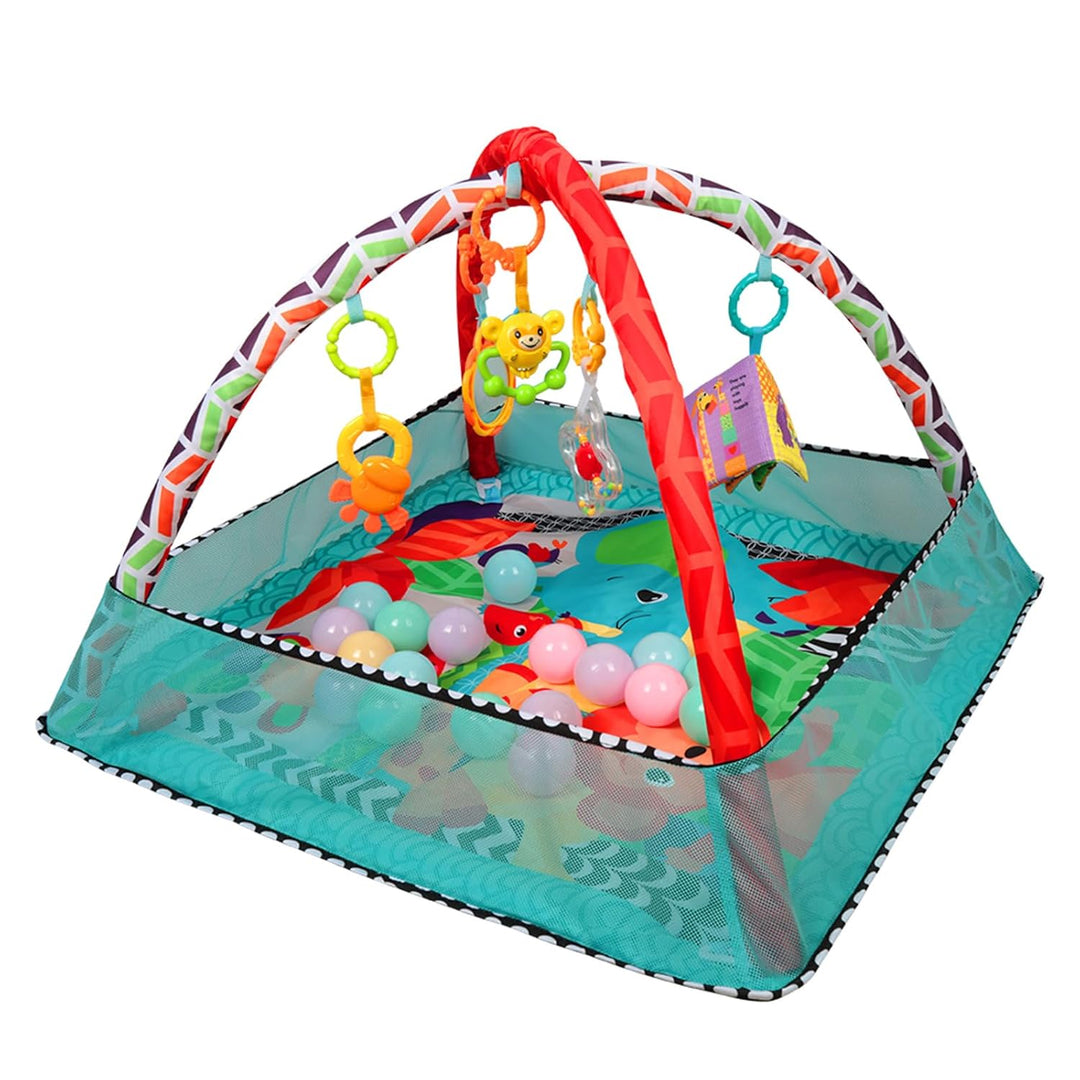Homewell Babyspielmatte Mit 18 Ozeanbällen, Baby Play Mat Mit Abnehmbaren Spielzeugen, Spielebogen B