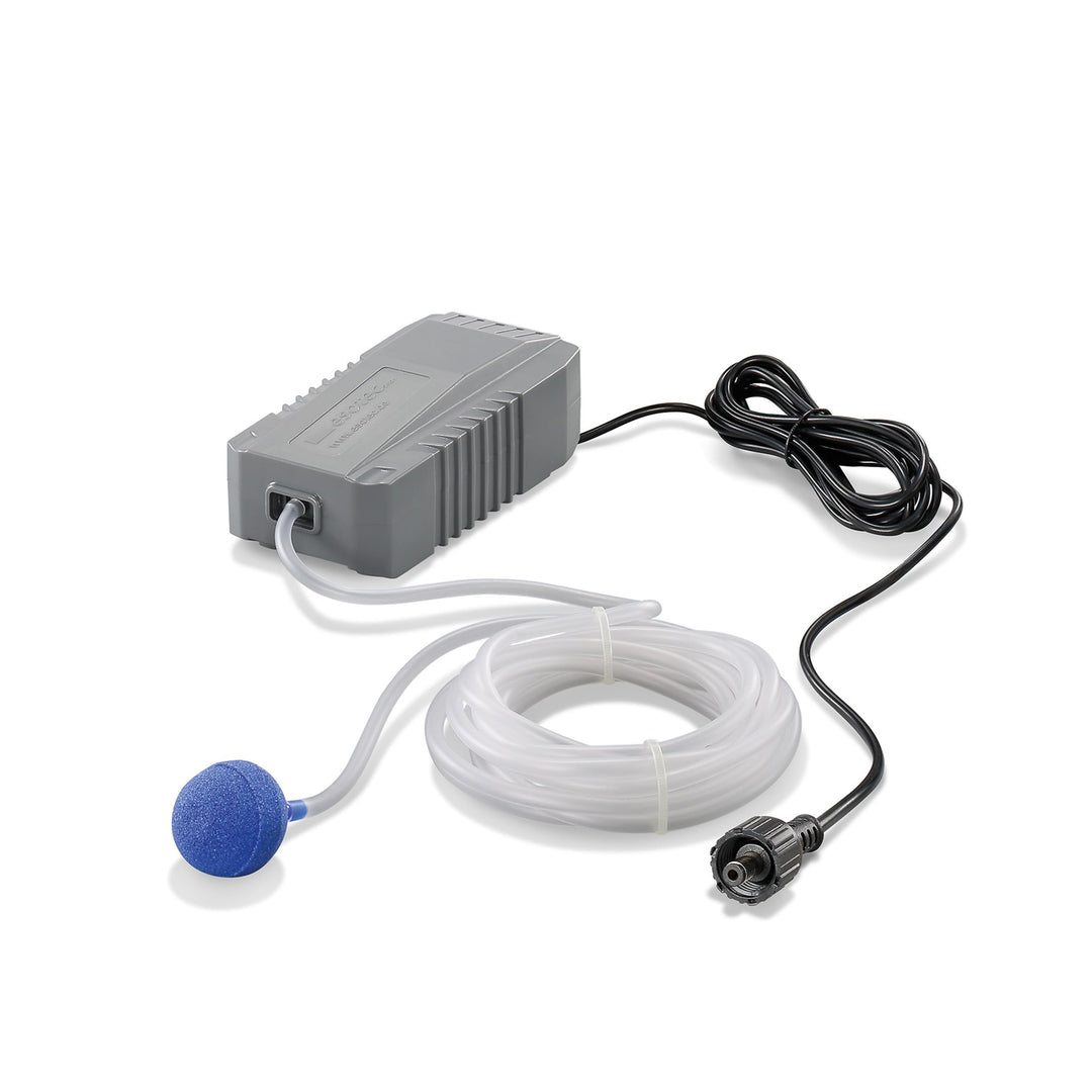Solar Ersatzpumpe Teichbelüfter 6-9V max. 130 l/h Luft, Gartenteich Belüftung Sauerstoffpumpe esotec
