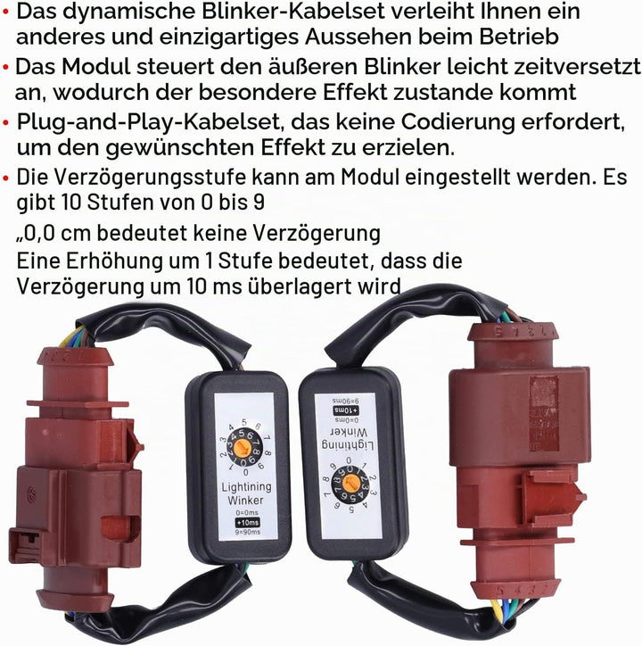 LED-Rücklichter Blinkmodul-Kit für Dynamischen Blinkeradapter Passend für A4 S4 Avant B8.5 Facelift