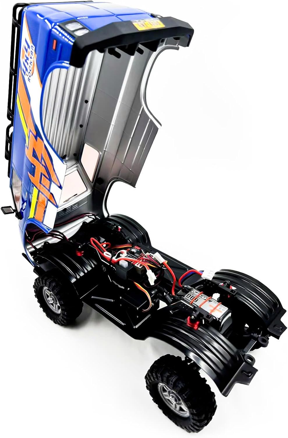 HOBBYPLUS CR18P EVO 2 RockVan RC Crawler - 1/18 Mini RC Crawler mit Zwei-Gang-Getriebe, Ganzmetallge