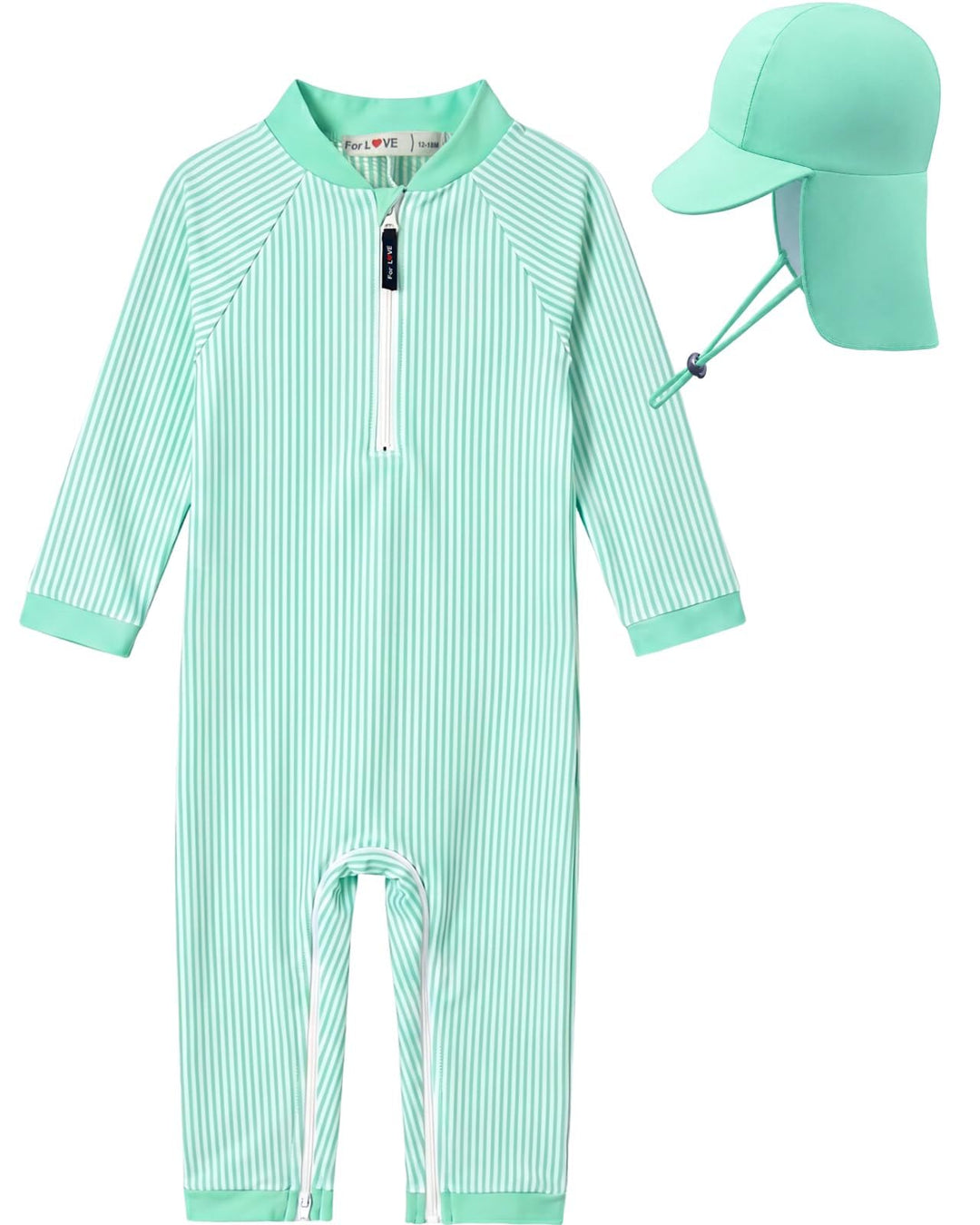 weVSwe Baby Bademode UPF 50+ Schutz Junge Badeanzüge Schrittreissverschluss Langarm mit Sommer Sonne