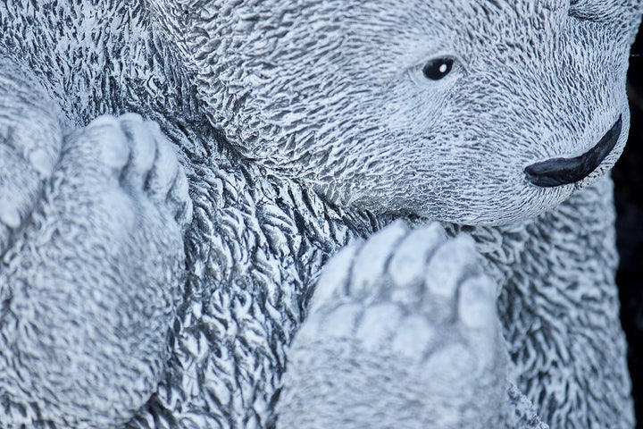 stoneandstyle Steinfigur grosser Bär Bärchen Panda, Frost- und wetterfest bis -30°C, massiver Steing