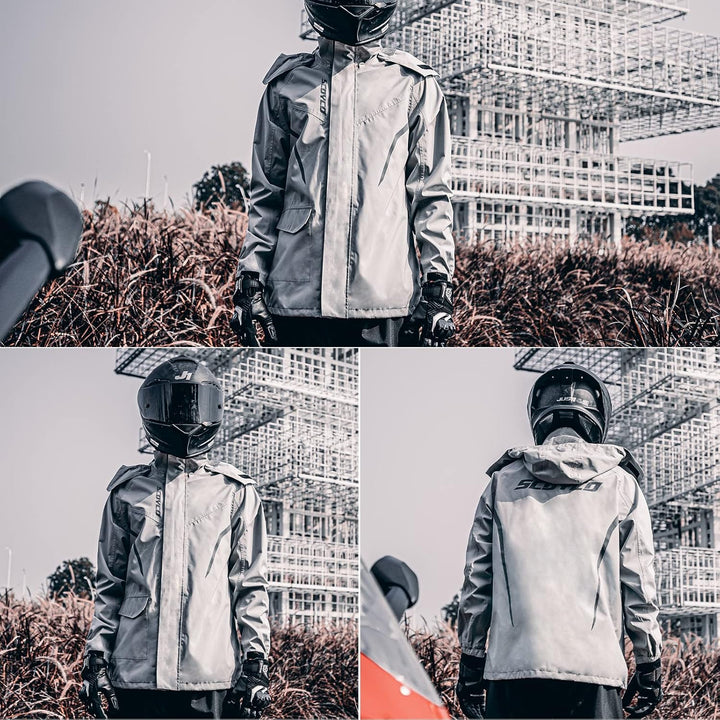 Scoyco Motorrad-Regen-Anzug Reflektierende Arbeits-Regen-Jacke und Hose Herren Damen Alle Sport Baue