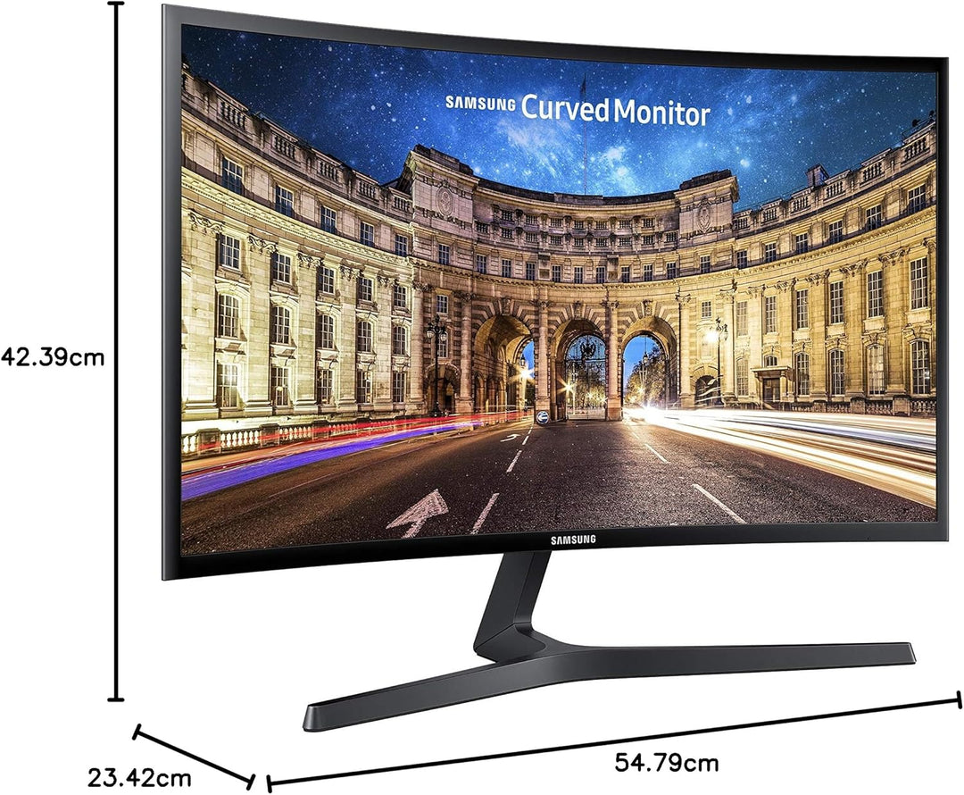 Gebogener PC -Bildschirm - Samsung S24C366eau - 24 FHD - VA -Platte - 4 ms - 75 Hz - HDMI / VGA - AM