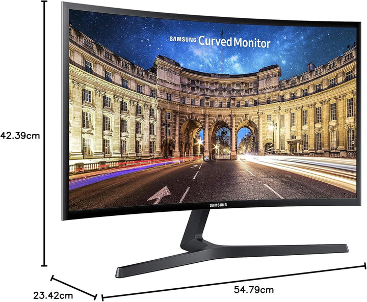 Gebogener PC -Bildschirm - Samsung S24C366eau - 24 FHD - VA -Platte - 4 ms - 75 Hz - HDMI / VGA - AM