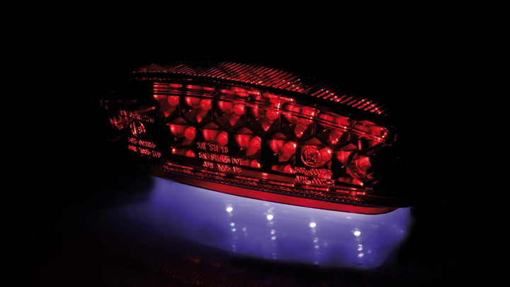 SHIN YO LED-Rücklicht MONSTER, rotes Glas, E-gepr. (Black)