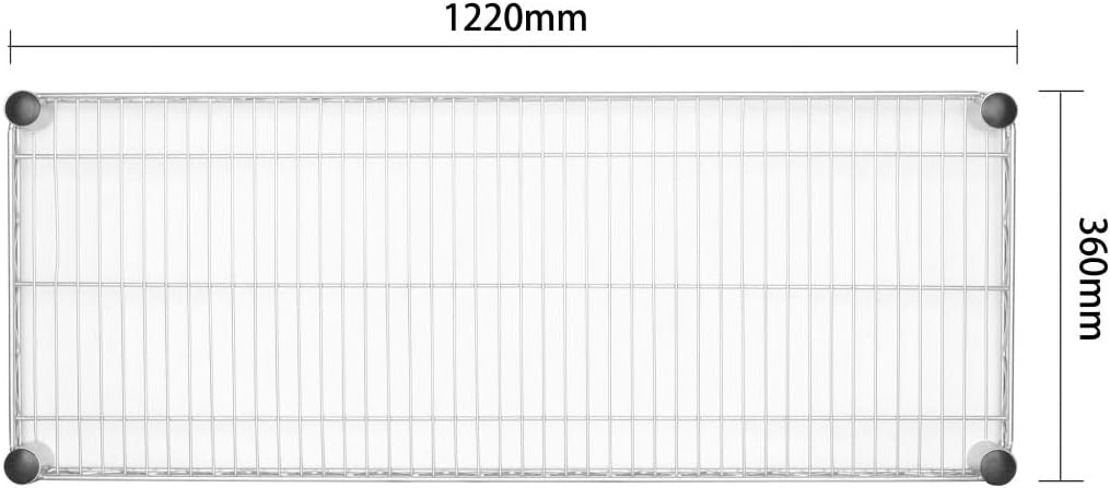 Vogue Draht-Wandregal für Küche/Gastronomie, 1220 x 360 mm, Stauraum, montiertes Regal 1220 x 360mm.