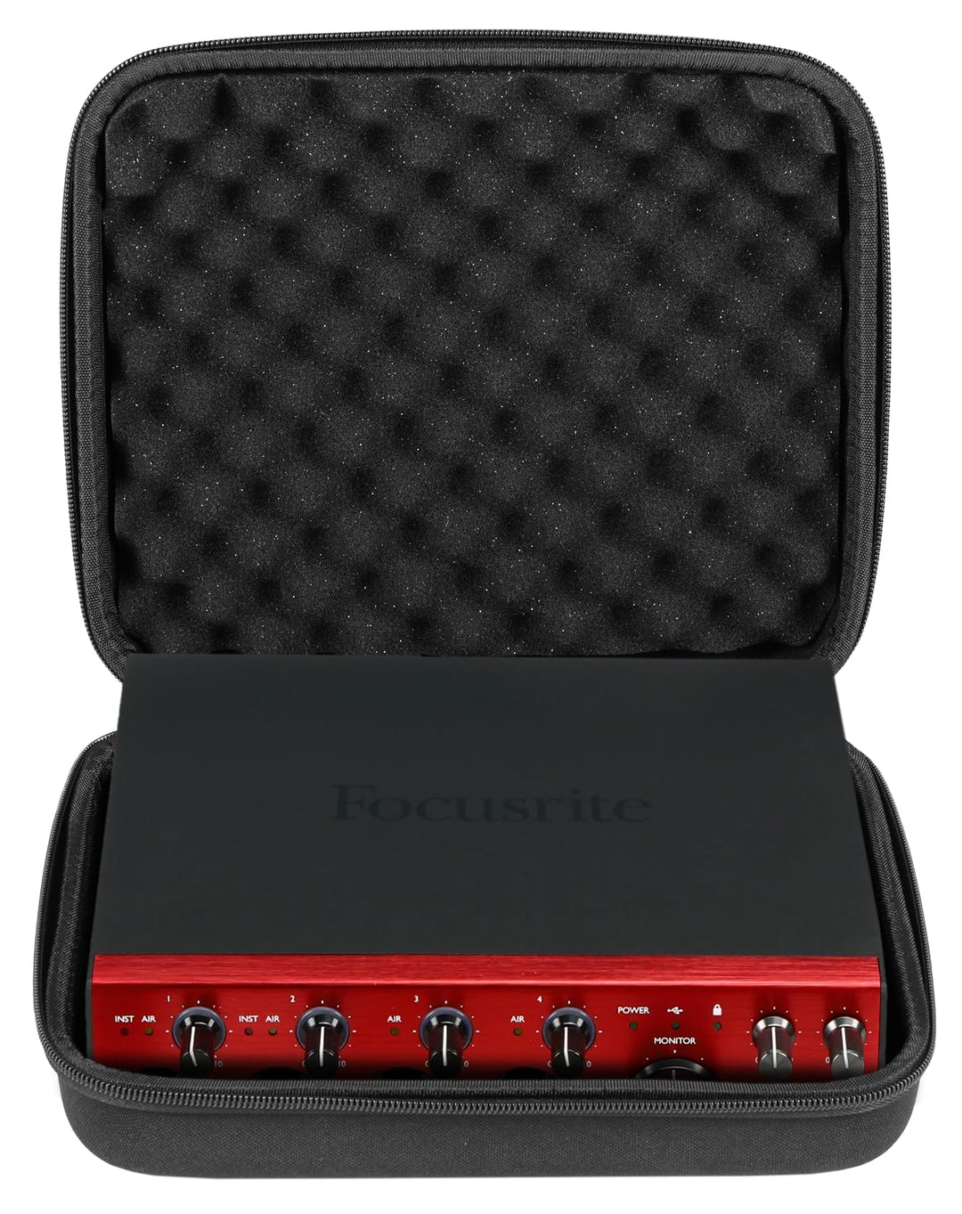 UDG Creator Hardcase für Focusrite Scarlett 2i2/4i4 4th Gen/Clarett+ 4Pre/2Pre – Eva DuraShock Schut