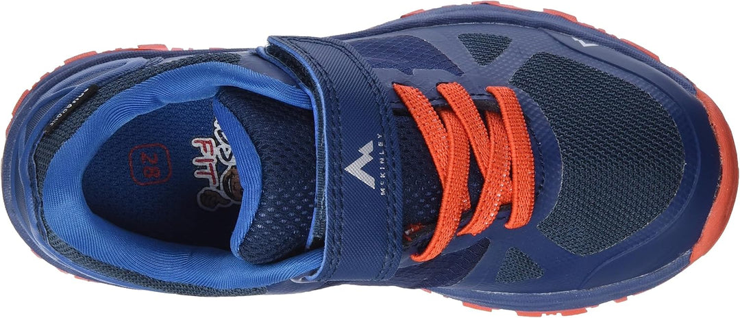 McKINLEY Unisex Kinder Kansas Ii Aqb Hausschuh 28 EU Blue Petrol Red, 28 EU Blue Petrol Red