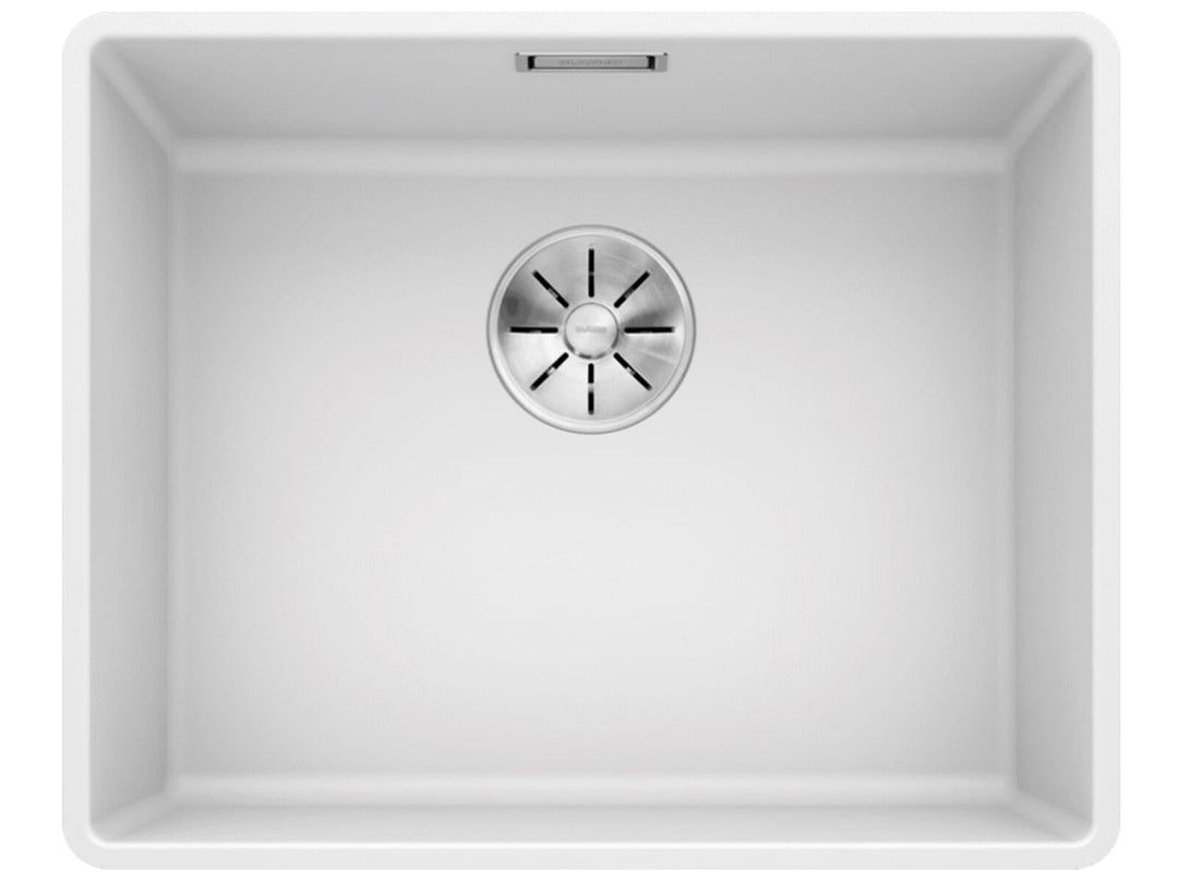 BLANCO SUBLINE 500-F | SILGRANIT weiss | Einbauart: Flächenbündig | ohne Ablauffernbedienung | 60er