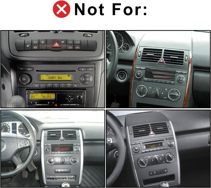 Autoradio für Mercedes-Benz Classe A W169/B W245/Viano Vito W639 mit Android Auto und Wireless CarPl