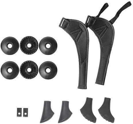 Melko Walking Stöcke aus Duraluminium, 2er Set, frei verstellbar durch Teleskop-System 65 – 135 cm G