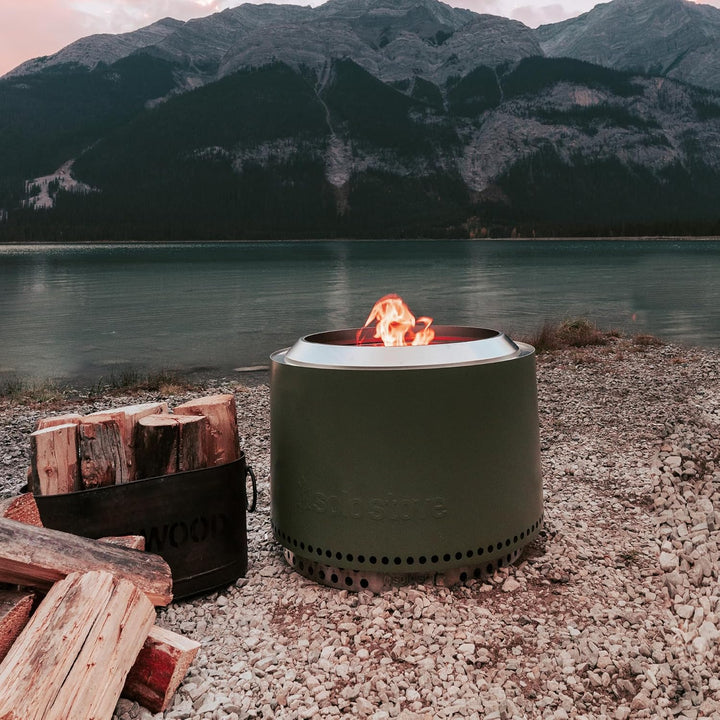 Solo Stove Feuerschale Yukon 2.0 mit Standfuss | Feuerstelle für Raucharme Holzverbrennung, Herausne