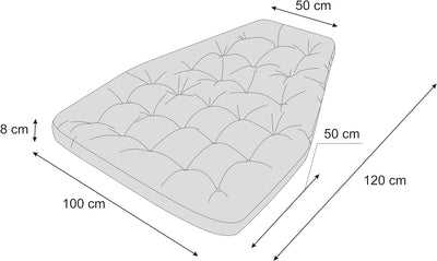 Hängesessel Kissen, Auflage für Polyrattan/Rattan Hängeschaukel, Polster, Hängekorb, Schaukel Korb,