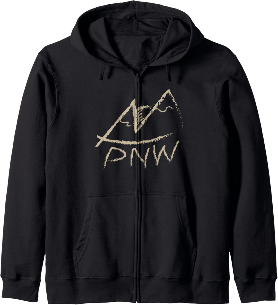 Pacific Northwest PNW Wandern im Freien Bergdesign Kapuzenjacke
