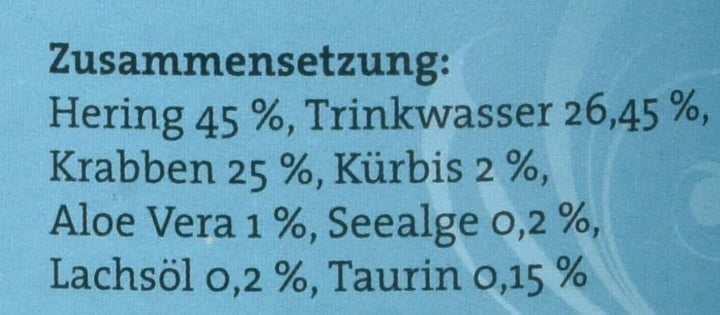 catz finefood N° 13 Hering &amp; Shrimps Feinkost Katzenfutter nass, verfeinert mit Kürbis &amp; Aloe Vera,