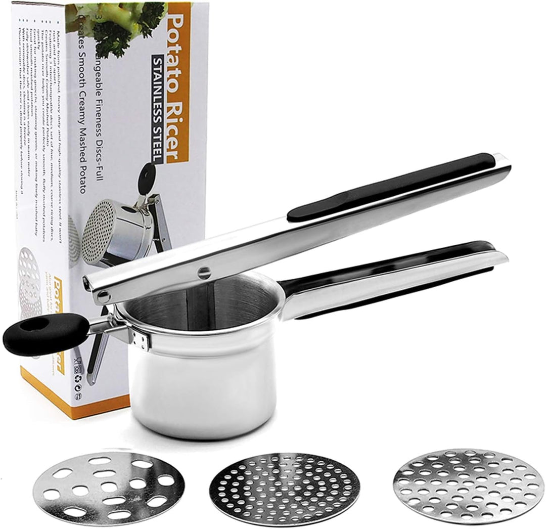 BRRNOO Kartoffelpresse, Kartoffelstampfer, Kartoffelpresse, Reispresse für Kartoffelpüree, Küchenkoc