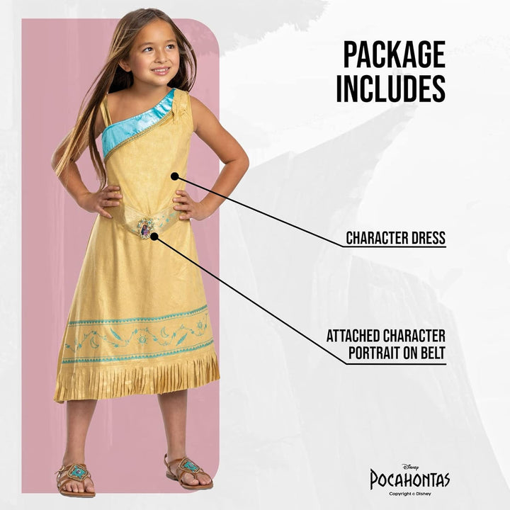 Disguise Disney Offizielles Pocahontas Kostüm Kinder, Indianerin Kostüm Für Mädchen, Erhältlich in S