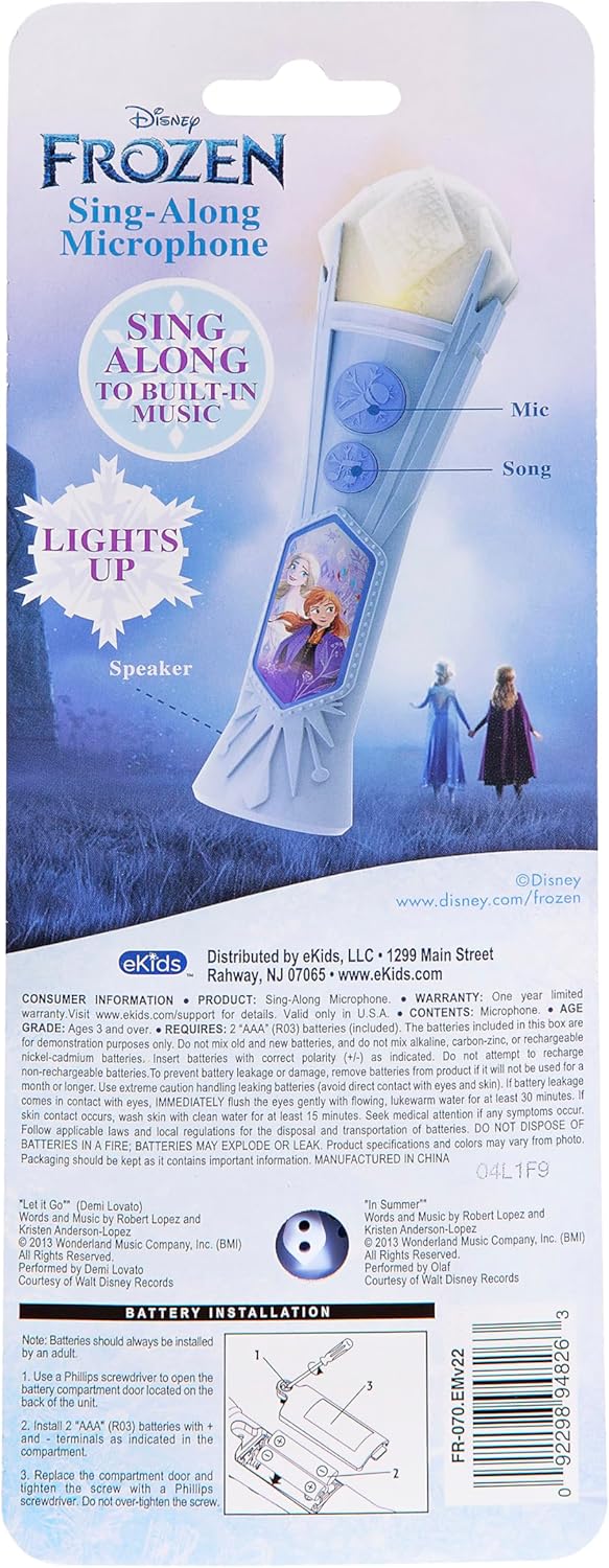 Disney - Frozen Magical Mitsingen Mikrofon und MP3 Karaoke