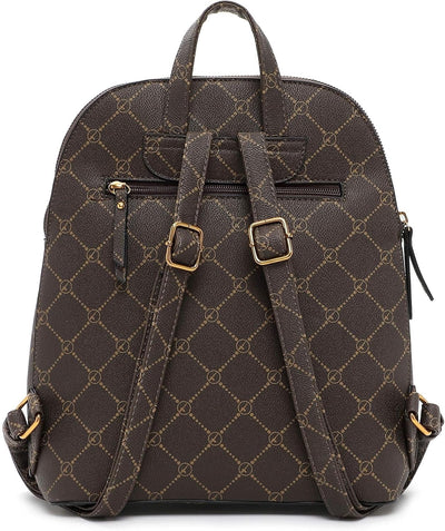 Tamaris Rucksack Anastasia Buckle 32585 Damen Rucksäcke Print Brown 200 Einheitsgrösse, Brown 200 Ei