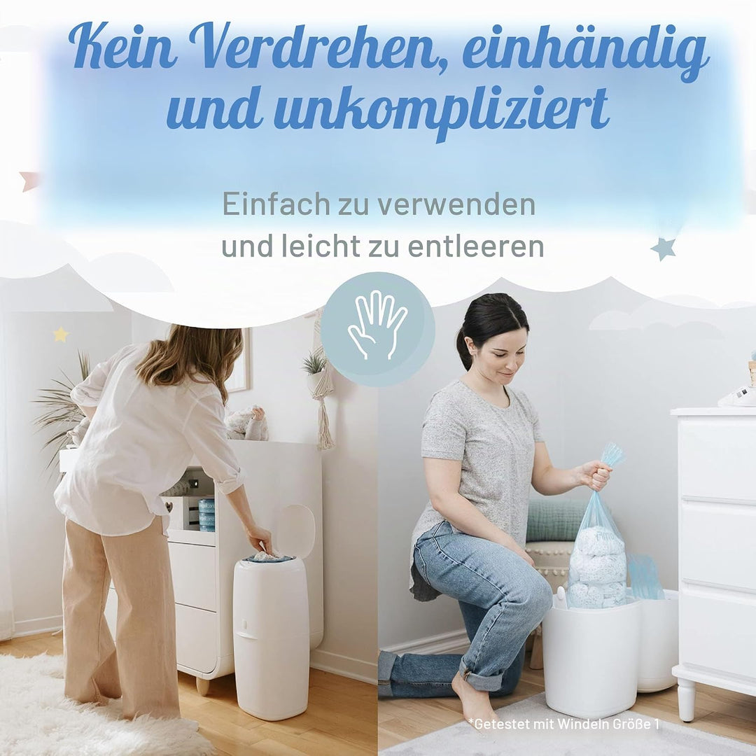 Angelcare Windeleimer Nachfüllpack Plus 12er Pack 12 Stück (1er Pack) Blau Single, 12 Stück (1er Pac