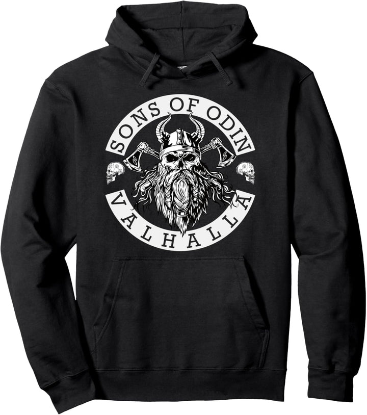 Sons of Odin Valhalla Thor Vikings Ragnar Allvater Odin Pullover Hoodie