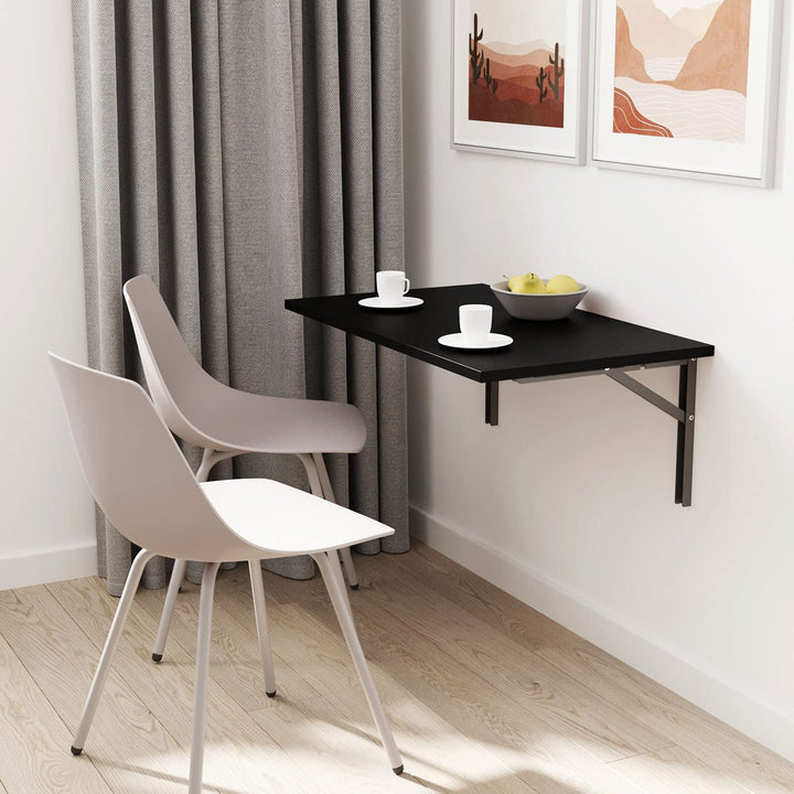 AKKE 70x50 | Wandklapptisch Klapptisch Wandtisch Küchentisch Schreibtisch Kindertisch | SCHWARZ