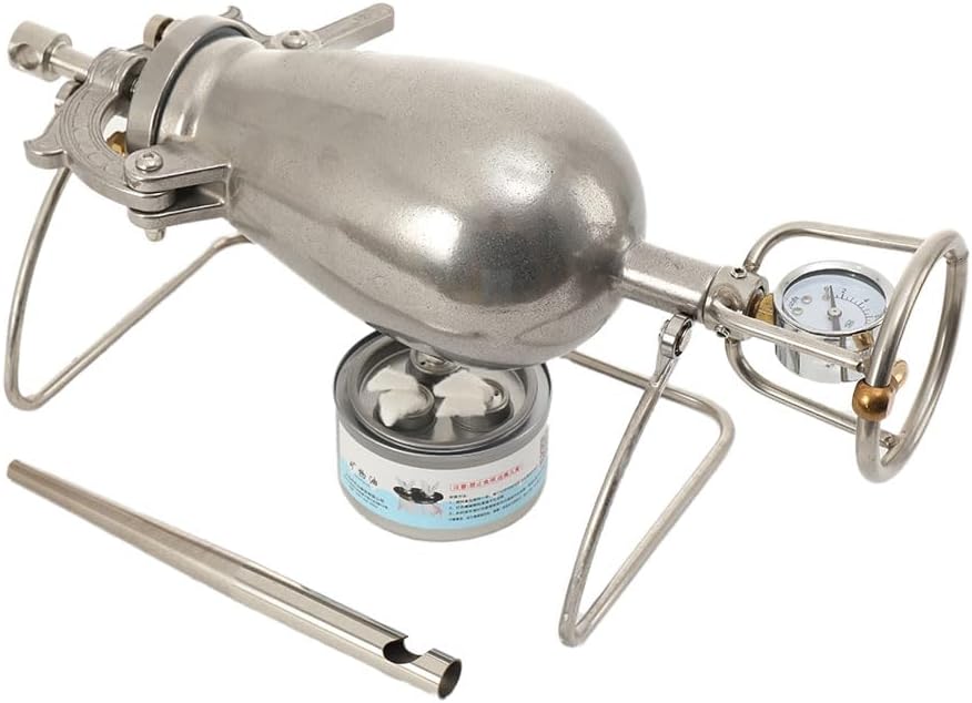 1000ml Chinesische Popcornmaschine, Hand-Popcorn-Maschine, Edelstahl-Popcorn-Kanone, Hochdruck-Popco