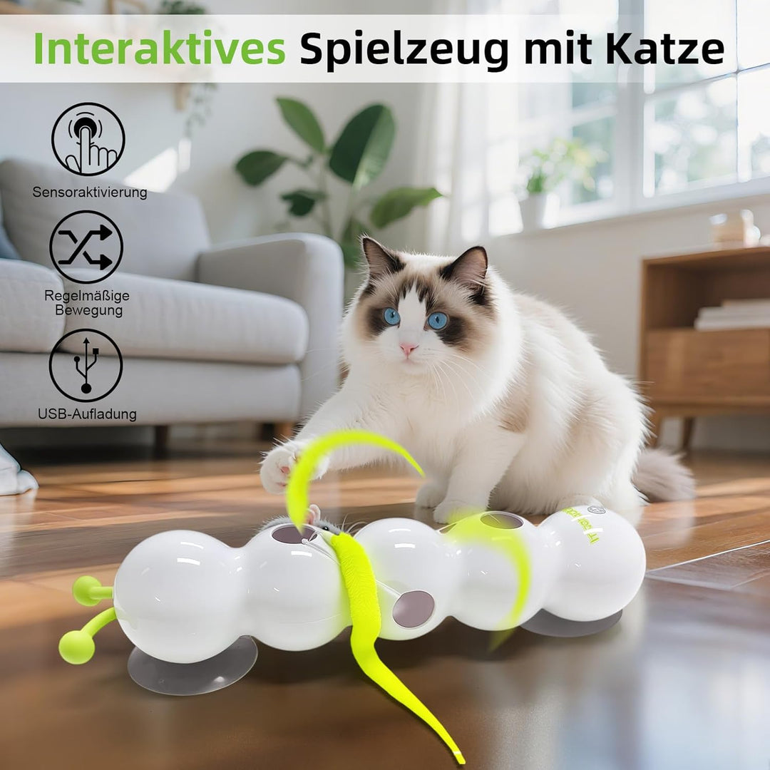 Interaktives Wurm Katzenspielzeug, Interaktives Wurm Katzenspielzeug für Katzen, Smart Motion Intera
