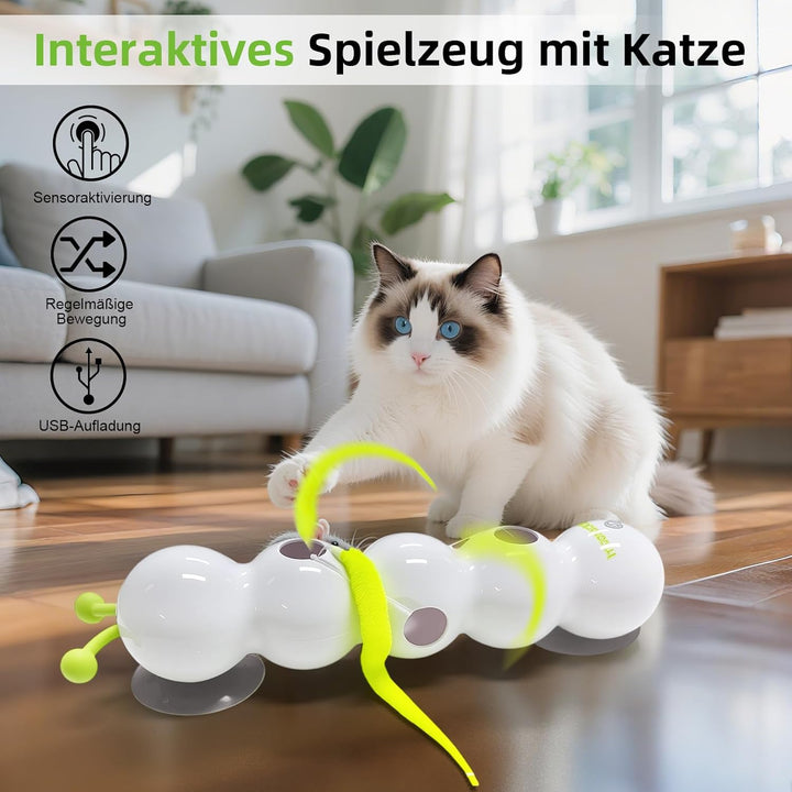 Interaktives Wurm Katzenspielzeug, Interaktives Wurm Katzenspielzeug für Katzen, Smart Motion Intera