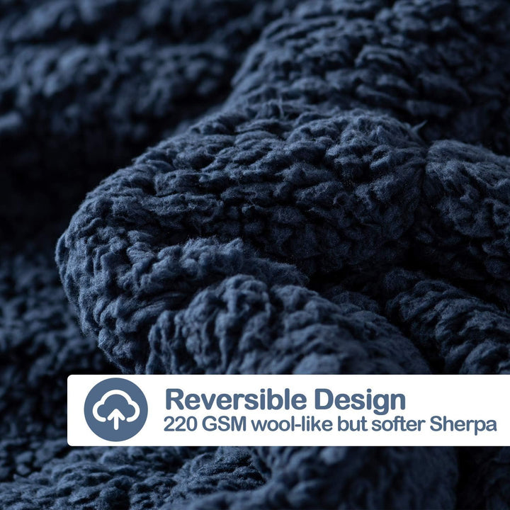 Sivio Gewichtete Decke, 7 kg, 120 x 180 cm, Sherpa-Gewichtsdecke, Doppelbett für Erwachsene, weiche,