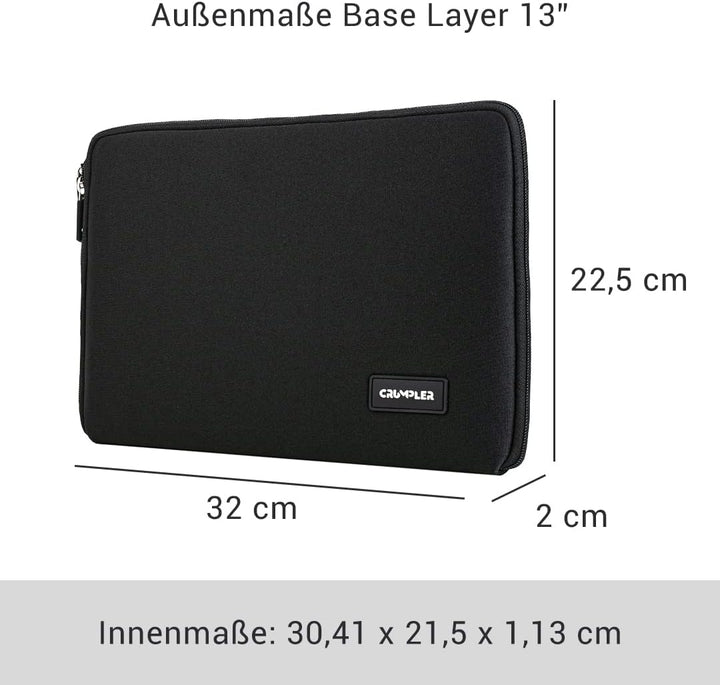 Crumpler Base Layer Laptop Sleeve Neopren Laptop-Schutzhülle, ideal für 13" Laptop MacBook Pro/Air,