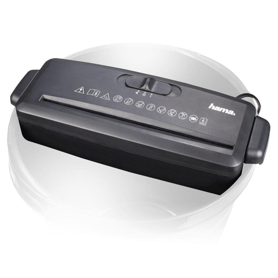 Hama Niszczarka Mini N6 P-1 - Schwarz - Automatisch - Taglio a frammento - Papierzerkleinerer