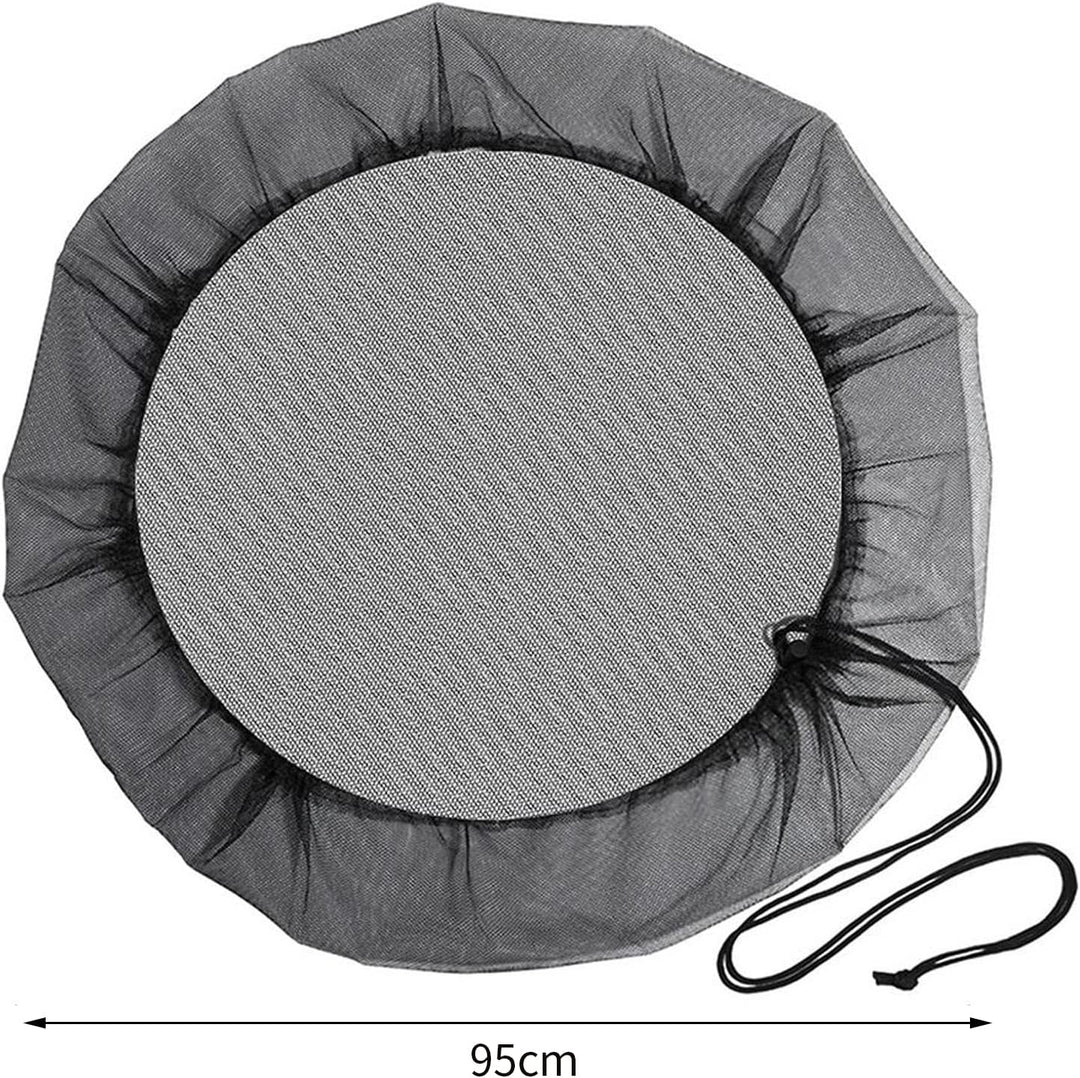Regentonnen Netz, 4 Stück Verstellbares Regentonne Abdeckung, Regentonnennetz mit Gummizug, 95cm Dur
