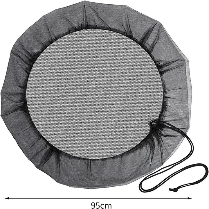 Regentonnen Netz, 4 Stück Verstellbares Regentonne Abdeckung, Regentonnennetz mit Gummizug, 95cm Dur