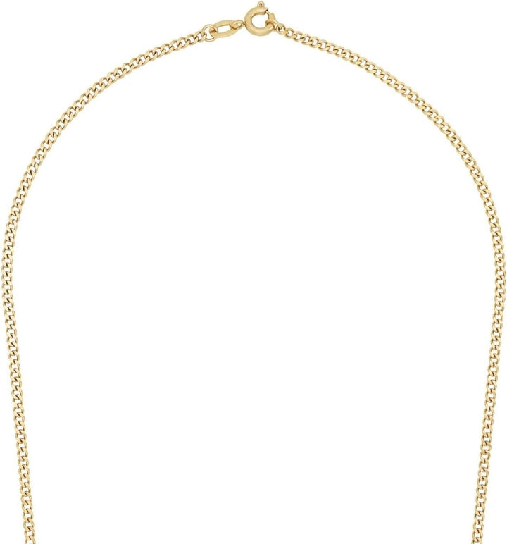 Amor Collier Edelstahl Unisex Damen Herren Halsschmuck, 50 cm, Gold, Kommt in Schmuck Geschenk Box,