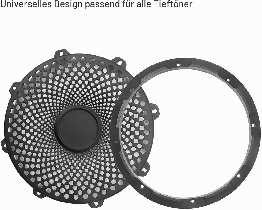 RECOIL SG-12 12-Zoll (30 cm) Subwoofer-Gitter aus schwarzem Stahlgeflecht mit hohem Hub (12 Zoll), 1