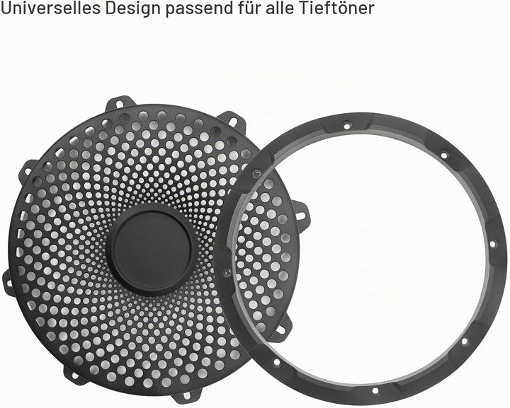 RECOIL SG-12 12-Zoll (30 cm) Subwoofer-Gitter aus schwarzem Stahlgeflecht mit hohem Hub (12 Zoll), 1