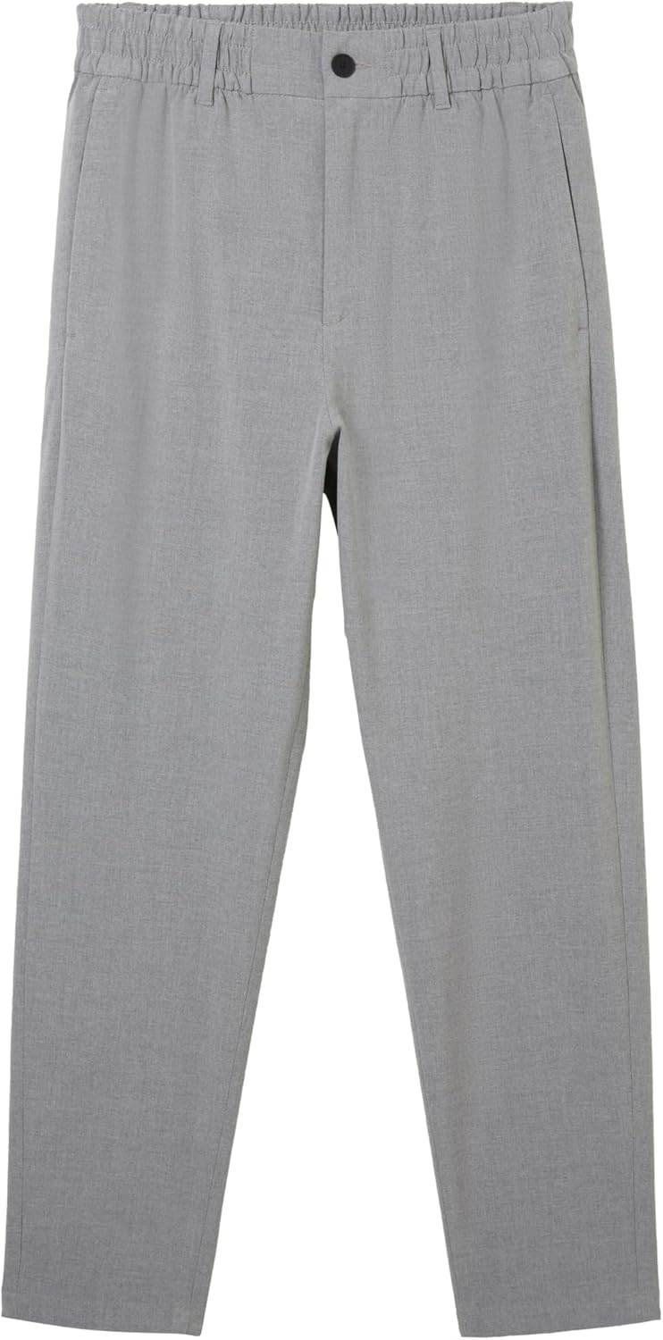 TOM TAILOR Denim Herren Relaxed Tapered Fit Hose in Ankle-Länge, 28W / 32L 10350 - Heather Grey Mela