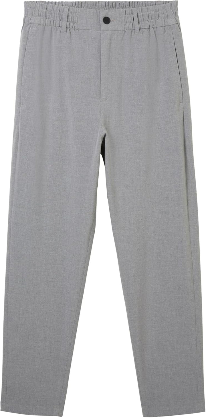 TOM TAILOR Denim Herren Relaxed Tapered Fit Hose in Ankle-Länge, 28W / 32L 10350 - Heather Grey Mela