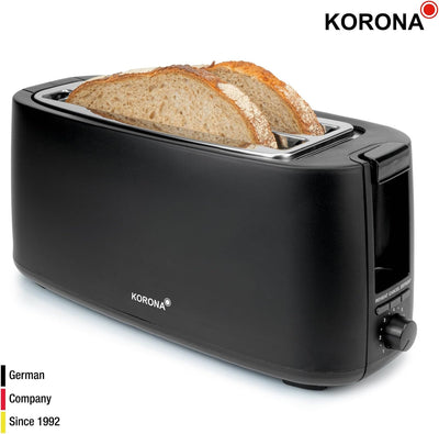 Korona 21060 Toaster 4 Scheiben | Langschlitz | einstellbarer Röstgrad | Auftauen | Rösten | Aufwärm