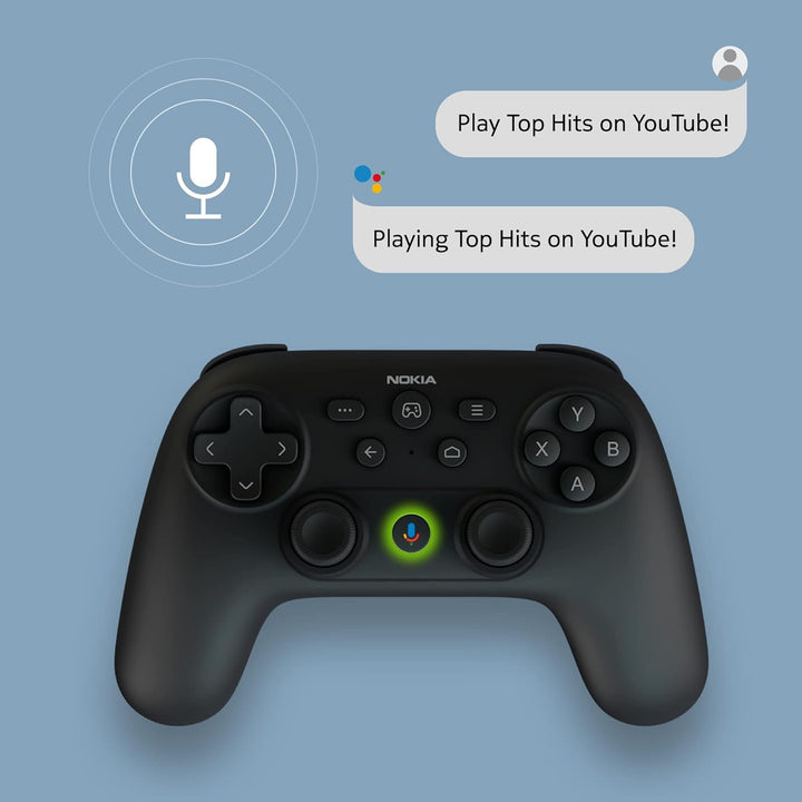 Nokia Bluetooth Game Controller mit Sprachsteuerung - Gamepad mit Google Assistant, Joystick, Fernbe