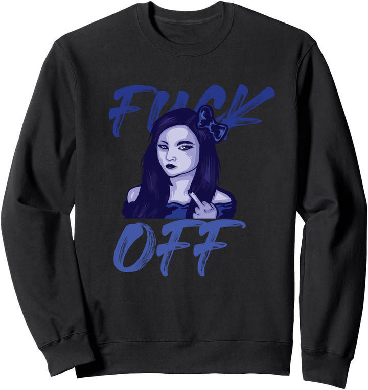 Mittelfinger Gothic Mädchen Ästhetische Pastell Goth Sweatshirt