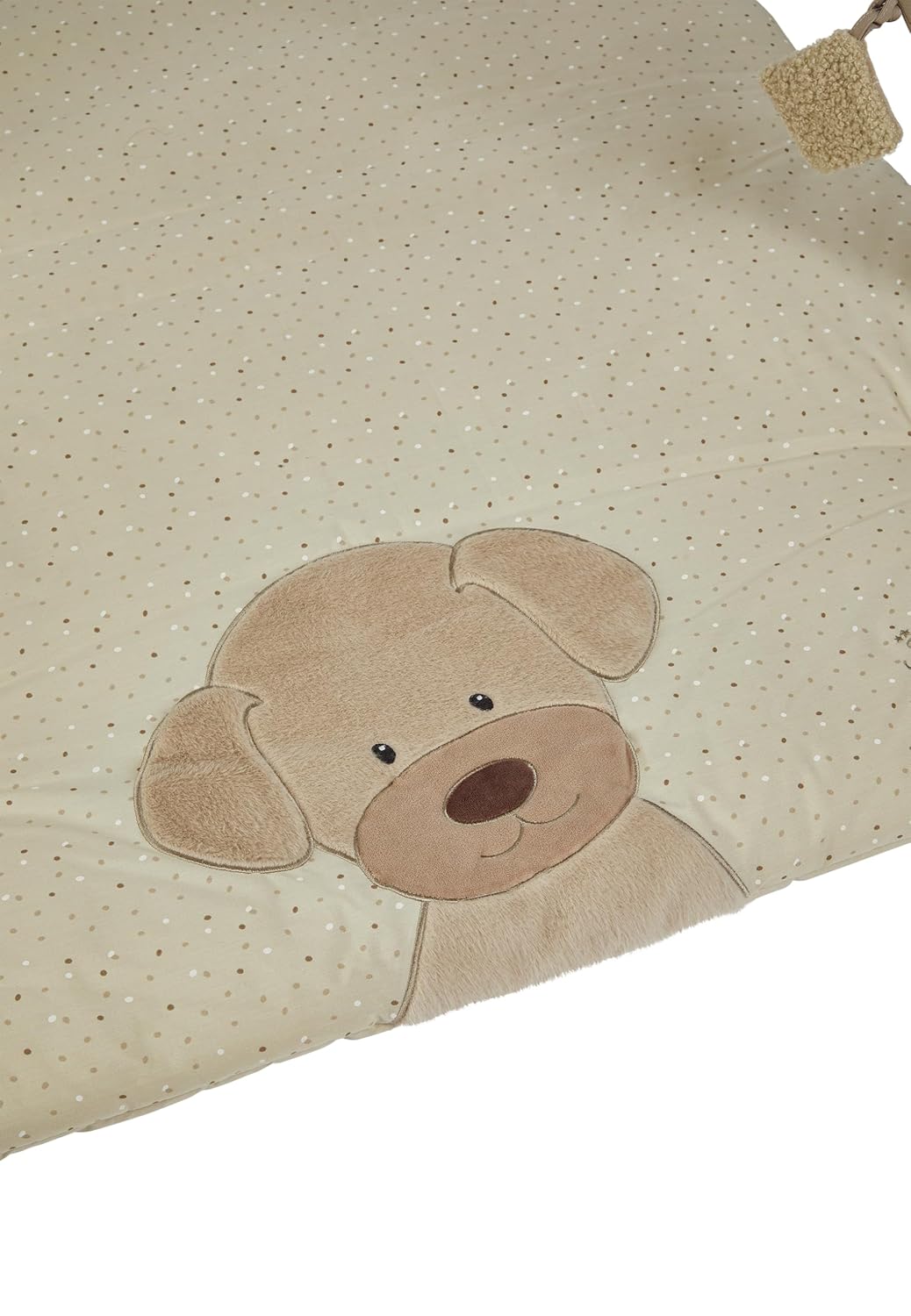 Sterntaler Spielbogen Hund Lucky - Spielbogen aus weichem Flausch, samtigem Velour und bedrucktem Ba