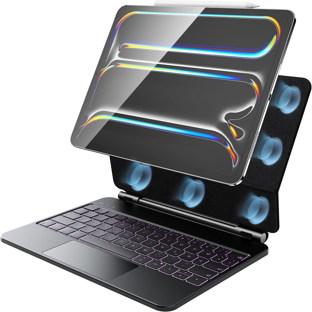HOU Magic Keyboard iPad Pro 11 (M5/M4) 2025,Nur für 2025-2024 iPad Pro 11 Zoll Hülle mit Tastatur, M