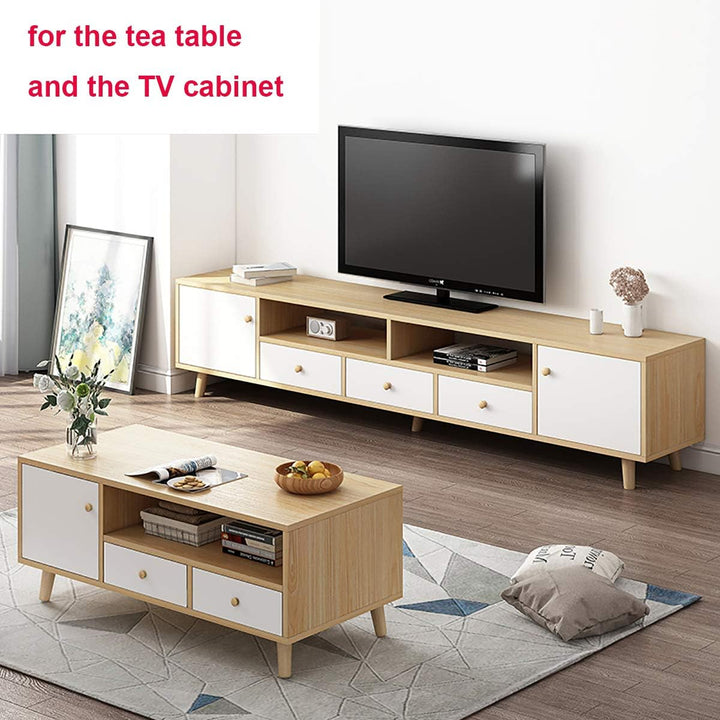 Qrity Möbelfuss Holz, 4 Stück 18cm Holzfüsse Möbelfüsse Sofafüsse mit Montageplatten &amp; Schrauben für
