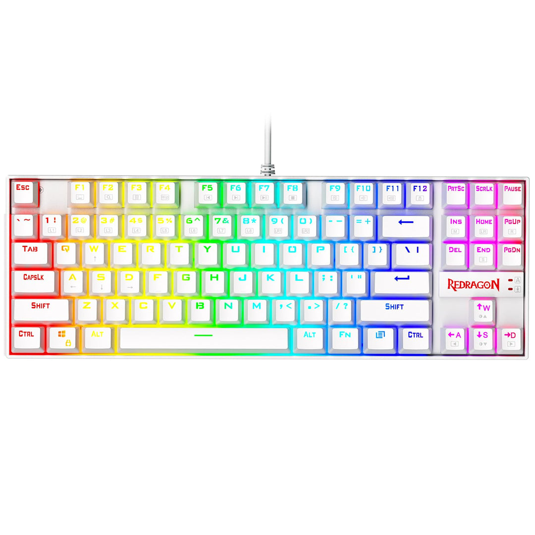 Redragon K552 Mechanische Gaming-Tastatur RGB LED Hintergrundbeleuchtung verdrahtet mit Anti-Staub-P