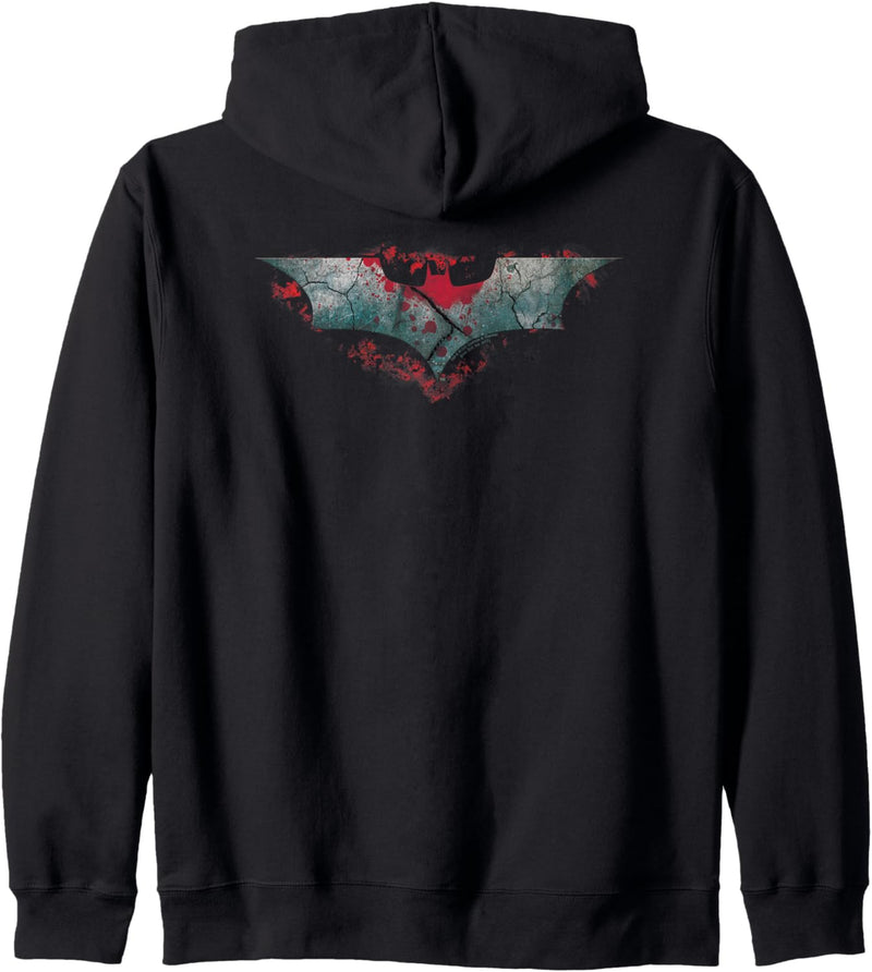 Batman Dark Knight Rises Split & Crack Logo Kapuzenjacke